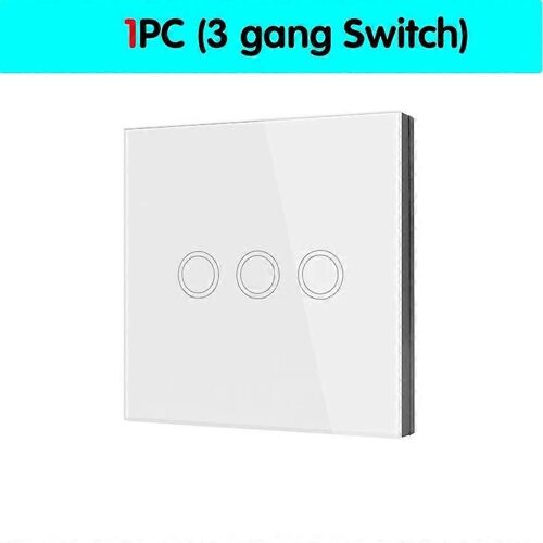 wenqiashs 433Mhz Smart Home Commutateur de capteur tactile sans fil Rf 86 Commutateur de télécommande AC110V 220V Télécommande de récepteur pour LED