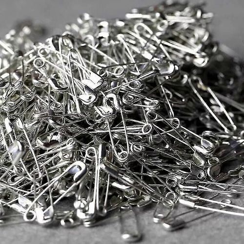 1000PCS - Épingles à nourrice, épingles à nourrice en vrac métal argent épingles à coudre vêtements clips outil épingles à nourrice décoratives 2.2cm