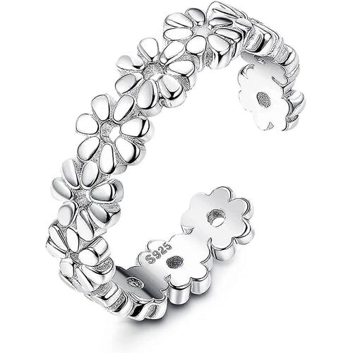 Anneaux D'orteils Pour Femmes 925 Sterling Silver Toe Ring Sandales Réglable Open Cuff Cadeau