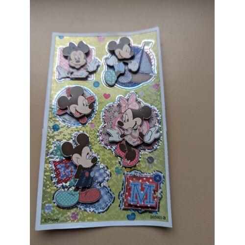 Stickers En Relief Mickey & Minnie - Disney