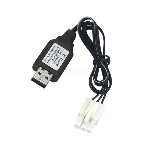 Câble de chargeur USB 600ma 6.4v El4.5-3p Plug P-to-r pour Rc Car Truck Speed Boat Jy-QH
