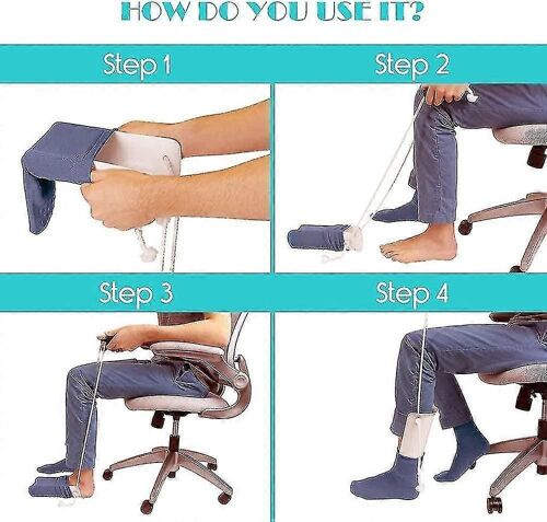 Aide À La Chaussette, Chaussette Helper Slider Mettre Des Chaussettes Pour Les Personnes Âgées, Les Femmes Enceintes, Les Handicapés Et Les Handicapés Évitez De Se Plier Chaussette Aide Outil -Jx 