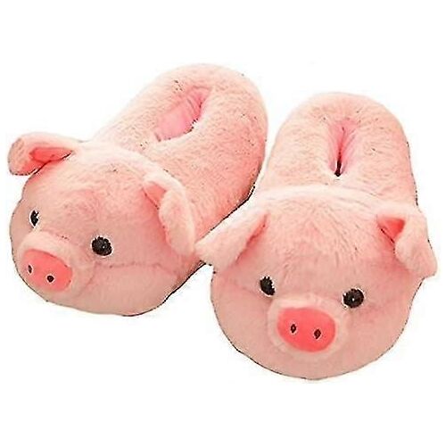Pantoufles Pour Femmes Pantoufles De Cochon Mignon Pantoufles D'animaux De Bande Dessinée Pantoufles Chaudes D'hiver Pantoufles De Fourrure À La Maisonporcelets(36-43eu)