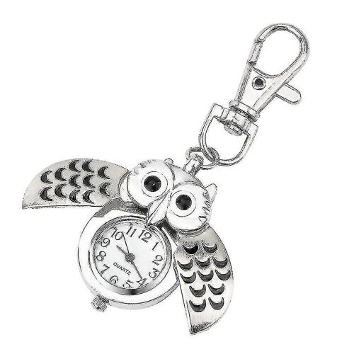 Mode Magnifique Owl Watch Clip Porte-Clés De Poche