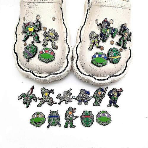 Teenage Mutant Ninja Turtles Série Personnages Crocs Chaussures Charmes Chaussure Sandales Décoration Cadeaux D'anniversaire Chaussures Accessoires Set 20 Pcs