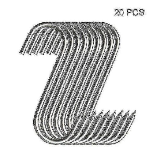 20pcs Crochets en acier inoxydable avec pointe pointue pour boucherie pour cuisine chaud et froid Fumage crochet pratique Drop Shipping