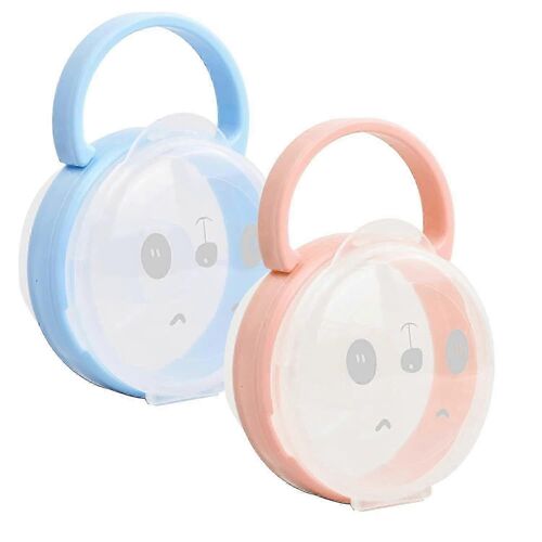 Pack De 2 Baby Portable Dummy Box Avec Poignée, Porte-Bébé Dummy Container