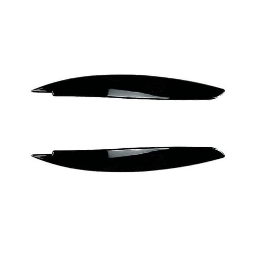 Voiture Brillant Noir Phare Lampe Sourcils Couverture Garniture Pour 1 Série E81 E82 E87 E88 2008-2013 Voiture Paupières Couvercles