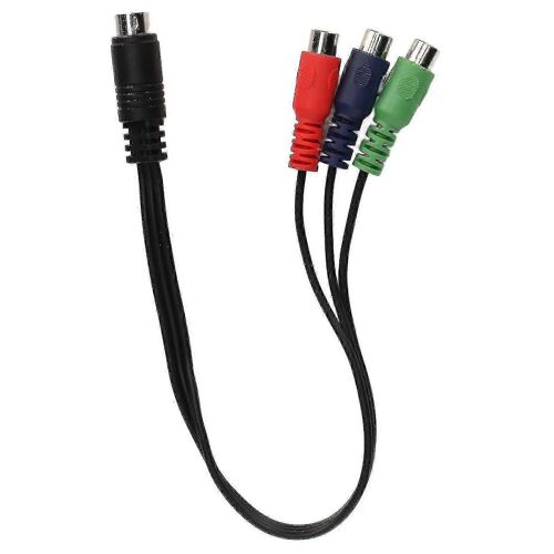 Mini Din 9 broches à 3 rca câble mini din 9 broches mâle à 3 rca femelle rgb câble adaptateur vidéo 11.8in