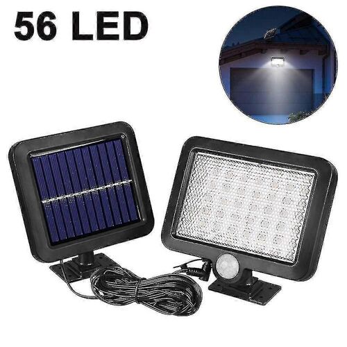 Applique Murale Solaire À Induction 56 Led, Étanche Ip65, Réglable, Éclairage De Sécurité