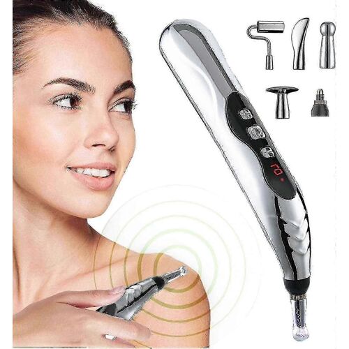 Stylo D'acupuncture, Thérapie Électronique De Soulagement De La Douleur, Stylo De Massage Meridian Energy Pulse, Stylo Énergétique Usb 5-En-1, Outils De Soulagement De La Douleur, Cadeaux Pour Femmes