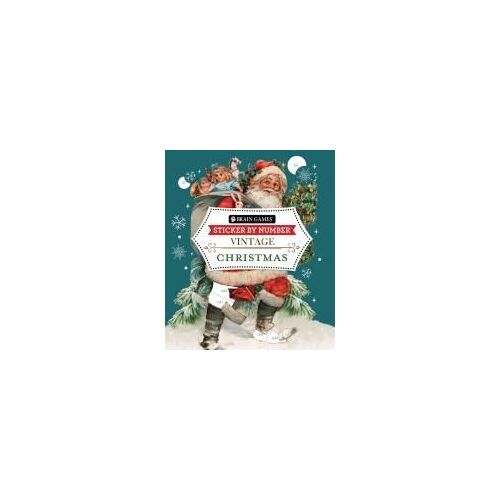Brain Games - Sticker By Number - Vintage: Christmas (28 Images To Sticker)