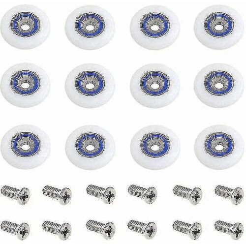 Roulettes de porte de douche, roulettes de rechange, roulettes de porte de douche, roulettes pour porte de douche avec vis, 23 mm, Ty