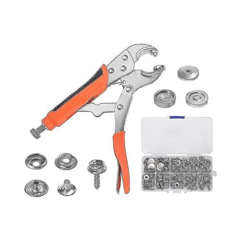 Kit de boutons-pression, pince réglable pour boutons-pression, kit d'outils pour boutons-pression avec ensemble de boutons-pression F