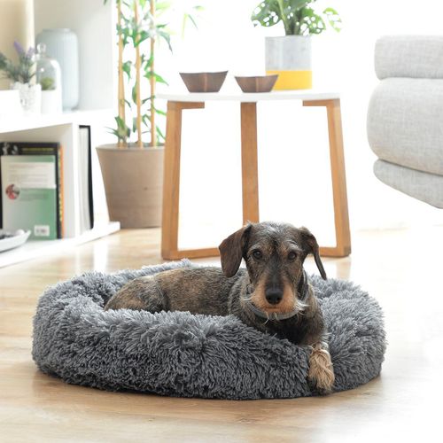 Lit Anti-Stress Pour Animaux 60 Cm ¿ Confort Doux Et Apaisant Pour Chiens Et Chats, Base Antidérapante, Ronde Et Moelleuse