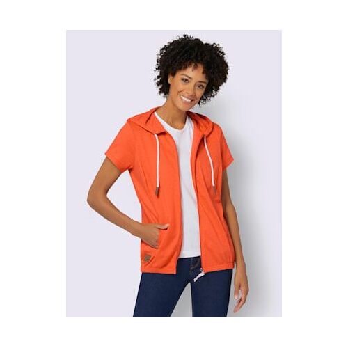 Veste Sweat Pur Coton - Collection L - Orange