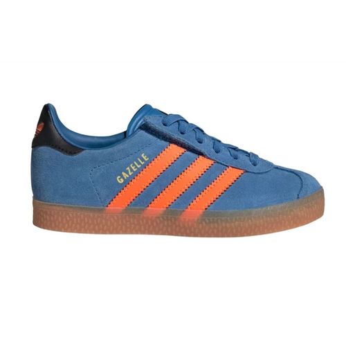 Chaussures Adidas Gazelle Junior Bleue