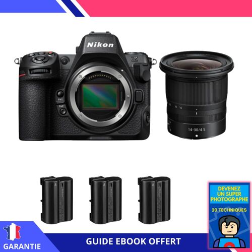 Nikon Z8 + Z 14-30mm f/4 S + 3 Nikon EN-EL15c + Ebook 'Devenez Un Super Photographe' - Hybride Nikon