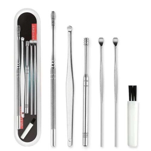Px00619-Kit Anti-Cerumen.2pcs,Curette Pour Cérumen En Acier Inoxydable,Kit De Cure-Oreilles Pour Nettoyer,Déboucher,Soins Auricula 