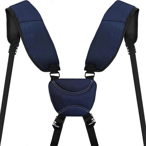 Sangles De Sac De Golf Confortables Double Bandoulière De Remplacement Sangles De Sac À Dos Réglables Bleu