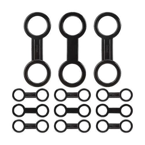12 Pc Silicone Tuba Strap Keeper Dive Lock Kit,Dive Universal Plastic Clip Tuba Strap Keeper Tube Holder Attachment