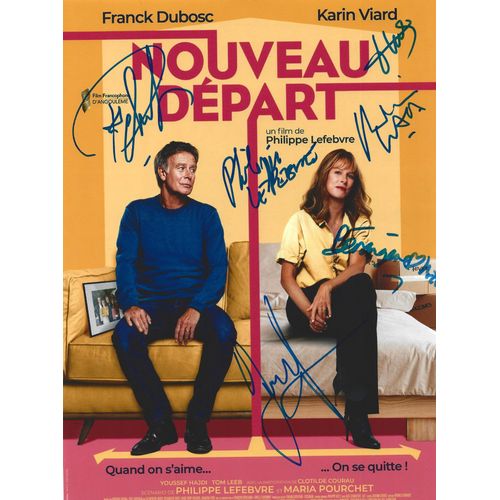 Autographe De L'Équipe Du Film "Nouveau Départ