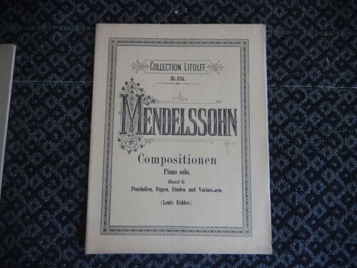 Mendelssohn - Compositionen Piano Solo - Band 2 - Praeludien, Fugen, Etuden Und Variationen -
