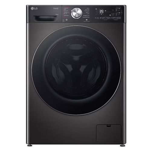 Machine à laver hublot LG F34R92BSTA - WiFi - 60x65.5x89 cm (lxpxh) - 81 litres - 13 kg - 1400 tours/min - noir platine