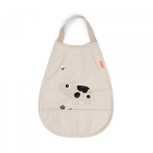 Bavoir Élastique Tiny Farm Sable