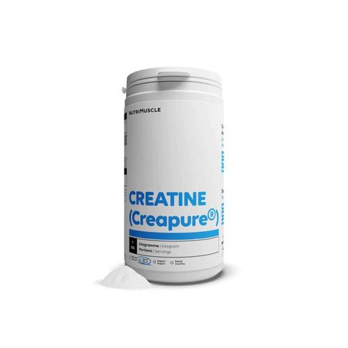 Créatine 100% Pure | Créatine Monohydrate Creapure - Prise Masse Musculaire& Force - Musculation Homme - Complément Idéal À La Whey Protéine | Nutrimuscle | 1 Kg 