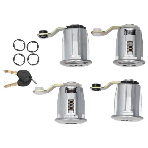 4 Cylindres De Barillet De Serrure De Porte Avec 2 Clés 252522 Pour Citroen Berlingo/Xsara/Xsara Picasso