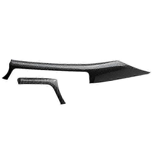 Compatible Avec-Bmw 3 Série 4 F30 F31 F32 F34 2013-2019 Garniture De Bande De Tableau De Bord Centrale En Fibre De Carbone + Garniture De Couvercle De Sortie D¿Aération Gauche