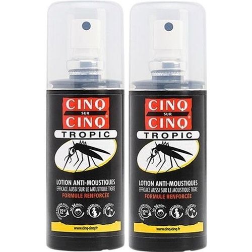 Cinq Sur Cinq Tropic Lotion Anti-Moustiques Renforcée Lot De 2 X 75ml 