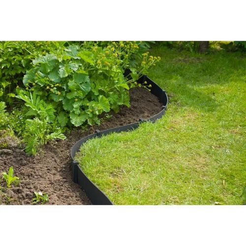 Prolenta Premium - Ensemble De Bordure De Jardin H15 Cm X 10 M Avec Piquet Noir