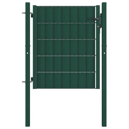 Prolenta Premium - Portail De Clôture Pvc Et Acier 100x81 Cm Vert