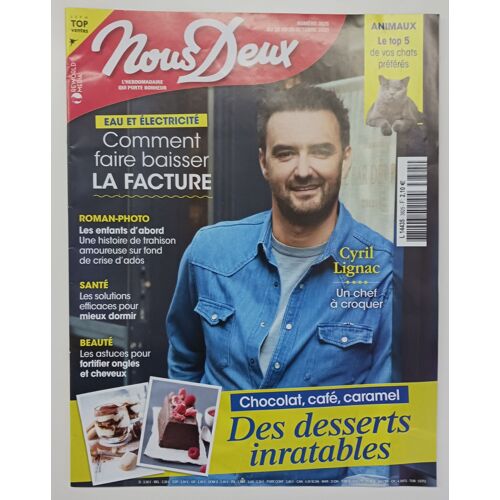 Magazine Nous Deux N°3825 Cyril Lignac