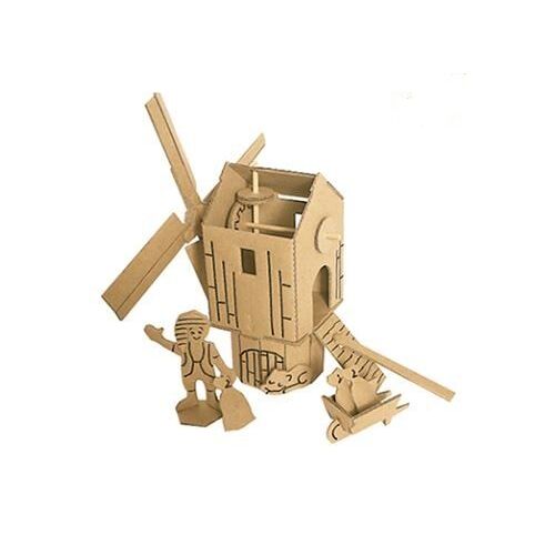 Maquette En Carton "Le Moulin À Vent"