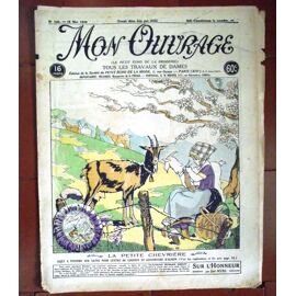 Mon Ouvrage N° 126 Mai 1928 Tous Les Travaux De Dames. La Petite Chevrière Sujet À Peindre