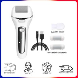 Rape Electrique Lime Pieds Anti-Callosite Rechargeable 2 Vitesses Pédicure