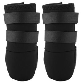 2pcs Chien Bottes Chaussures Pour Chiens De Différentes Tailles Avec Deux Sangles Réglables Antislip Sole Xl