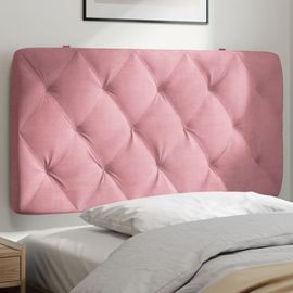 Vidaxl Coussin De Tête De Lit Rose 100 Cm Velours