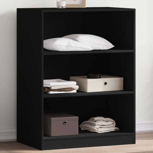 Vidaxl Garde-Robe Noir 77x48x102 Cm Bois D'ingénierie