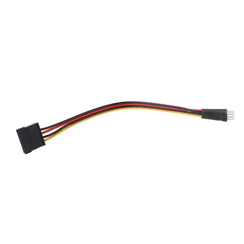 Câble d'alimentation de disque dur 4 broches FDD Disquette mâle vers convertisseur Sata femelle 15 broches