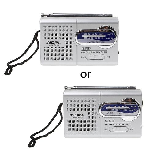 BC-R119 Mini radio portable 2 bandes AM FM World Receiver Antenne rétractable pour