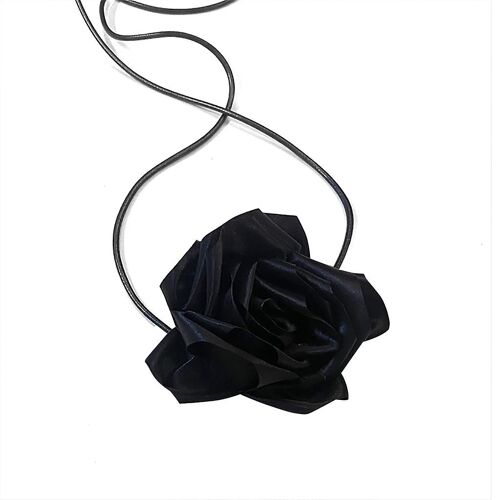 Collier Rose Pour Femmes Élégante Armure Noué Noeud Papillon Réglable Chaîne Bijoux