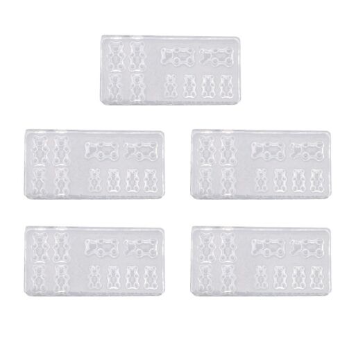 Moule Nail Art Résine Epoxy Uv Colle Silicone Moule Ours Tridimensionnel Moule 