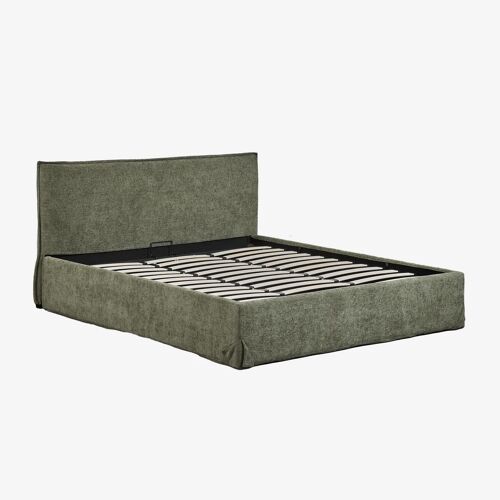 Lit Avec Sommier Coffre Tapissé Lorea