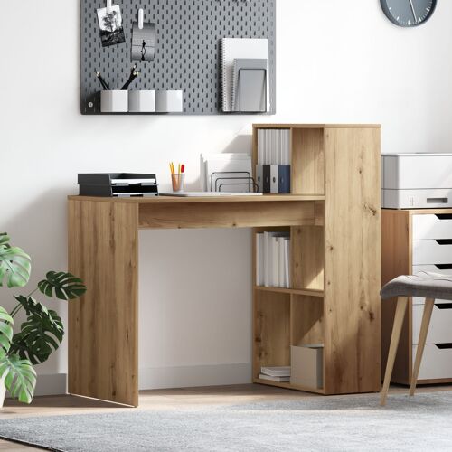 Vidaxl Bureau D'écriture Chêne Artisan Panneau De Particules Moyen