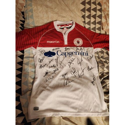 Maillot Rugby Dédicacé Par Biarritz
