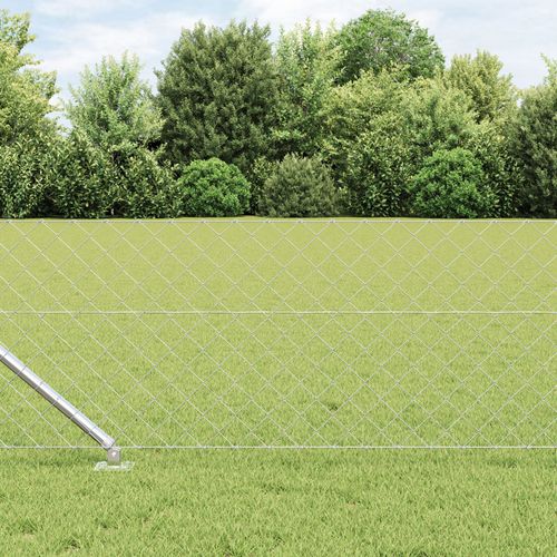 Vidaxl Clôture En Treillis Pack De 2 Acier Galvanisé 25 X 0.8 M Costaud